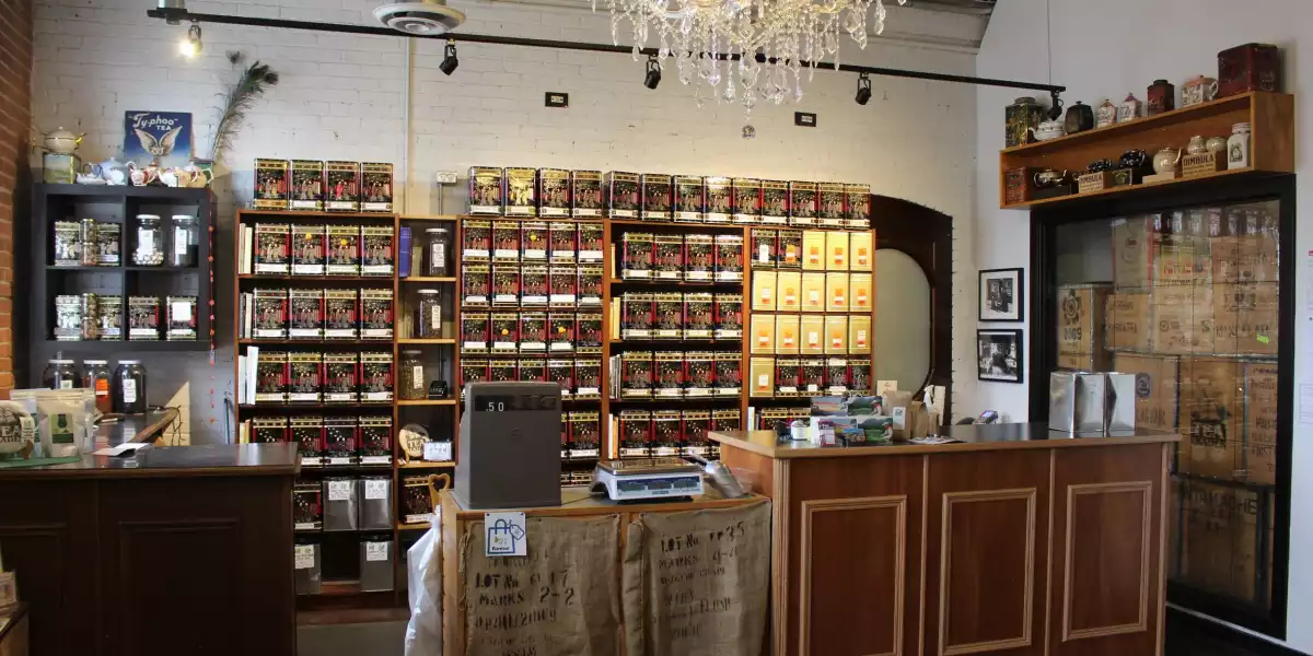Tea Trader shop interior